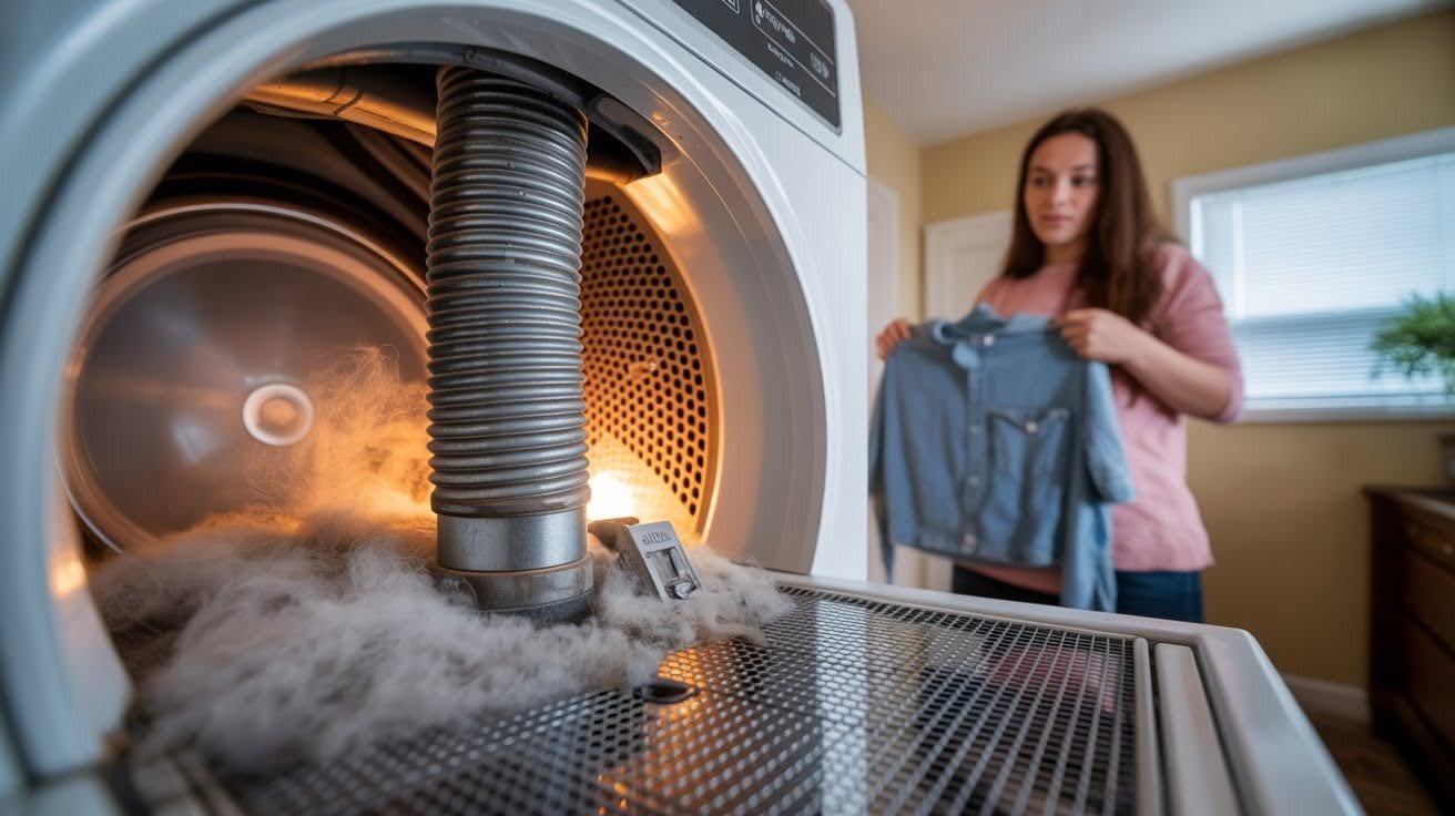 How a Clogged Dryer Vent Affects Drying