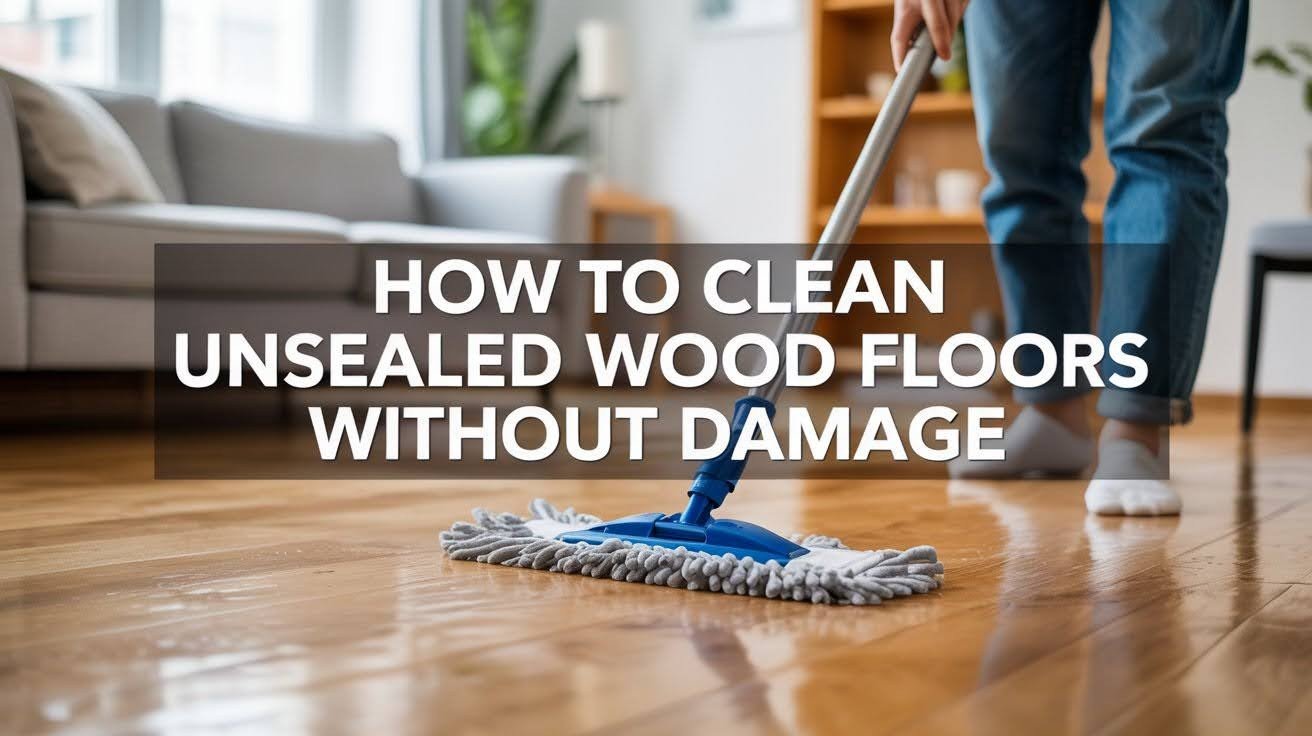 How to Clean Unsealed Wood Floors Without Damage