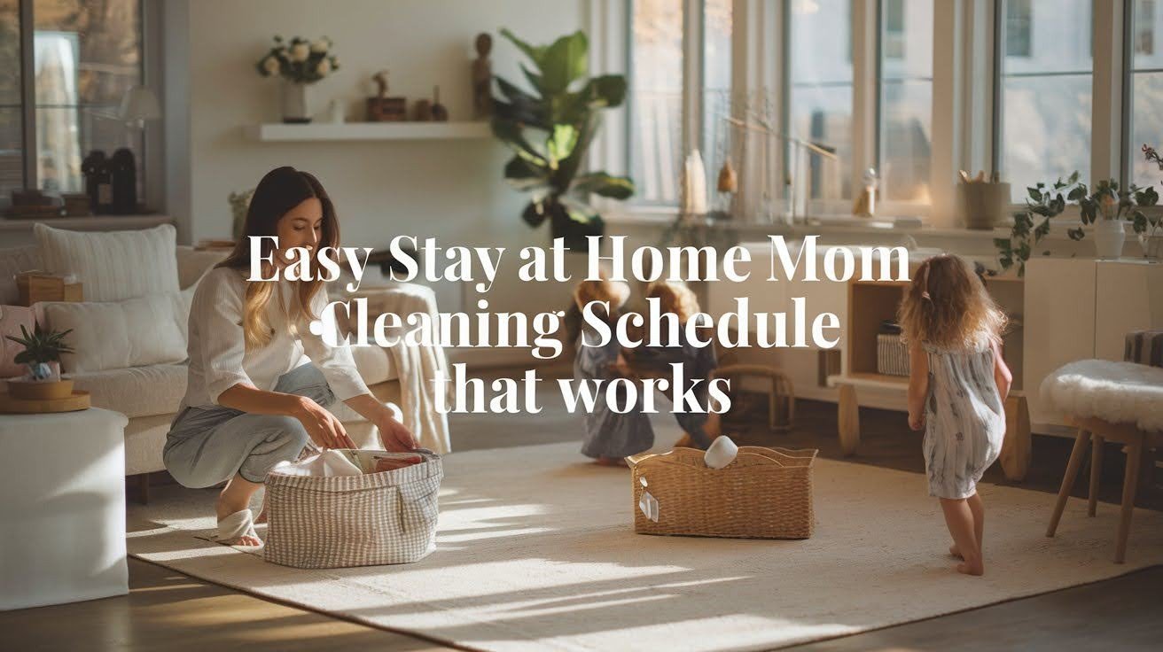 Easy Stay at Home Mom Cleaning Schedule That Works