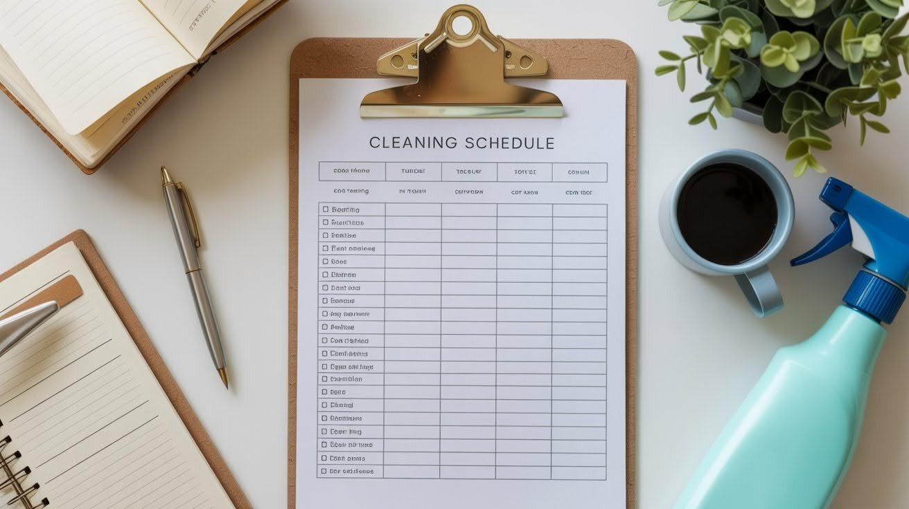 Printable Simple Cleaning Schedule Template