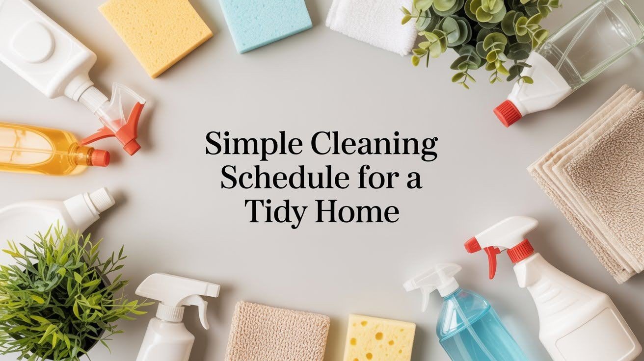 Simple Cleaning Schedule for a Tidy Home